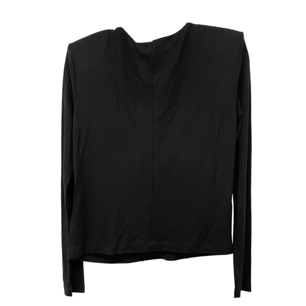 Anine Bing $250 Amaya Black Cutout Long Sleeve Top Medium NWT - Picture 7 of 8